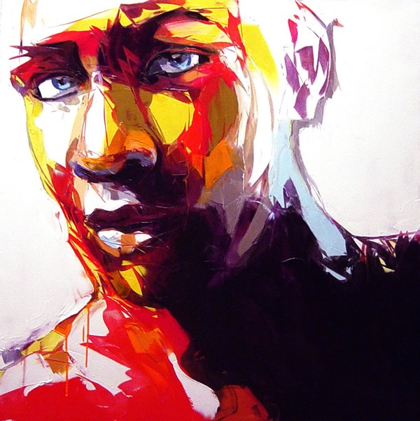 Francoise Nielly Portrait Palette Painting Expression Face019